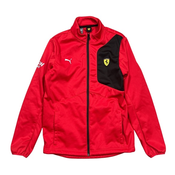 Puma Scuderia Ferrari F1 Formula 1 VGW Play Red Softshell Jacket Mens Small - Picture 1 of 12